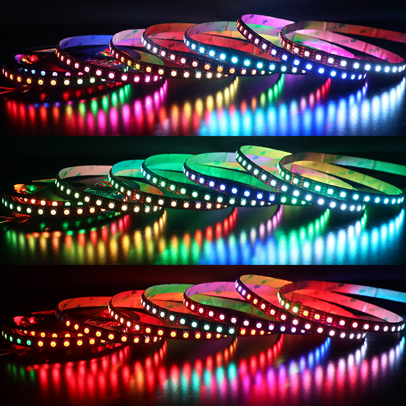 Breakpoint-continue WS2813 DC5V 480 LEDs Individually Addressable Dream Color RGB LED Strip Lights Programmable Flexible LED Light Breakpoint-continue WS2813 DC5V 480 LEDs Individually Addressable Dream Color RGB LED Strip Lights Programmable Flexible LED Light